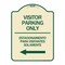 Signmission Bilingual Reserved Parking Visitor Parking Only Estacionamiento Para Visitantes, A-DES-TG-1824-24303 A-DES-TG-1824-24303 - alternate 1
